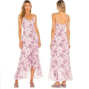 Tularosa X Revolve Lyla Floral Silk Blend Flowy Ruffle